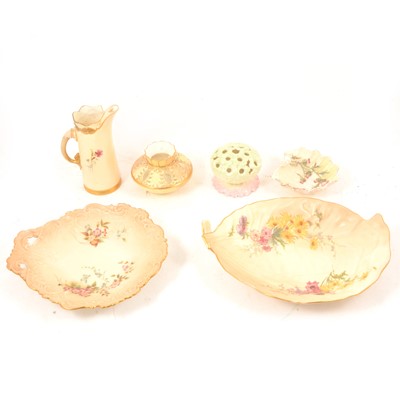 Lot 110 - Quantity of Royal Worcester blush ivory ware.