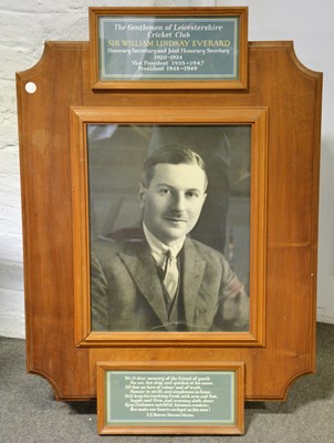 Lot 476 - Walnut framed portrait photograph, Sir William Lindsey Everard