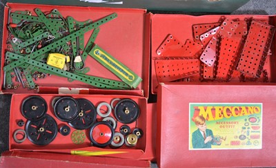 Lot 108 - Meccano, a collection of mostly 1950s/1960s