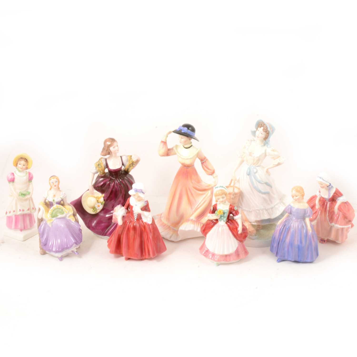 Lot 50 - Royal Doulton, Coalport and other ladies.