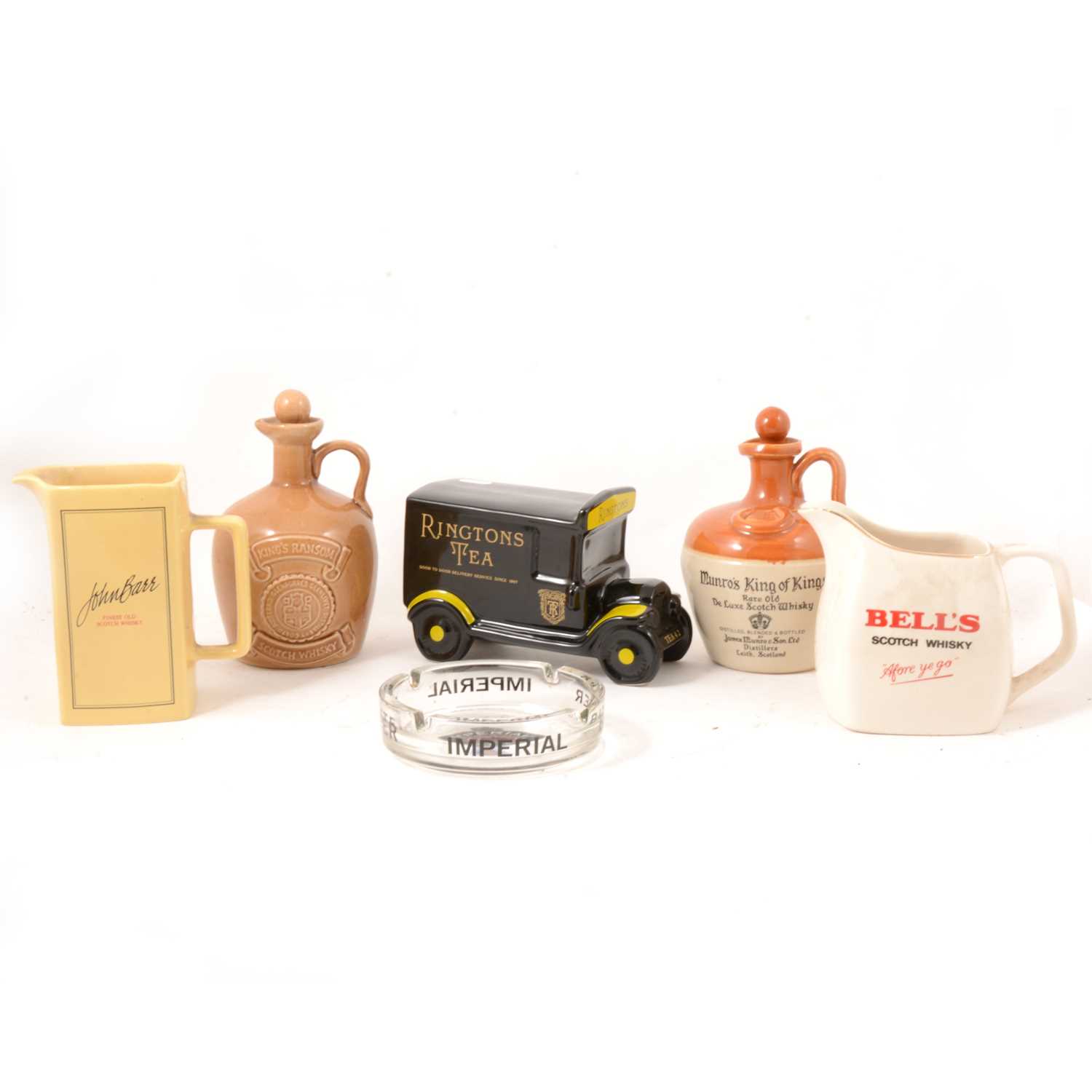Lot 58 - Breweriana, a collection of eleven Whisky advertising jugs etc