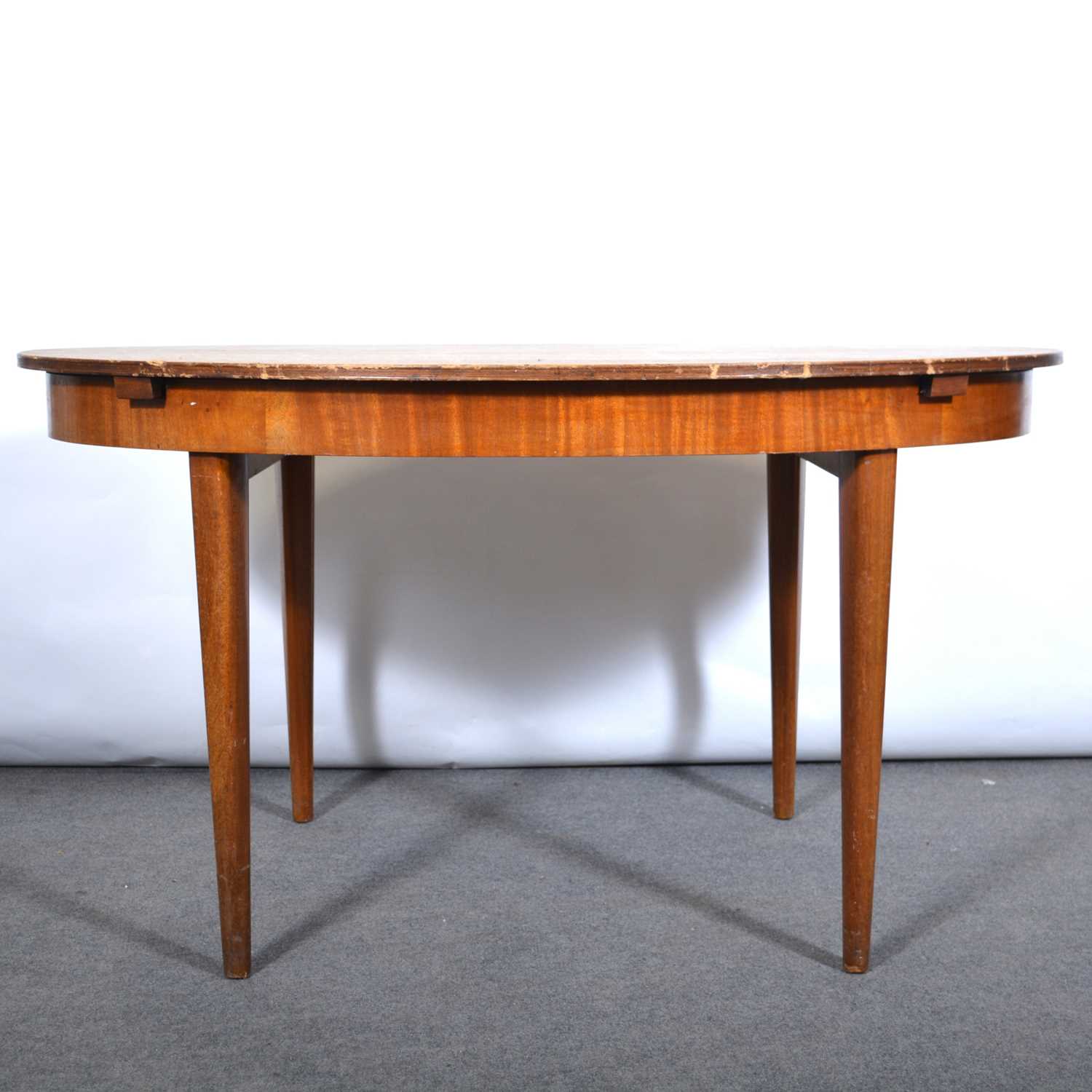 Lot 626 Gplan teak table and chairs,