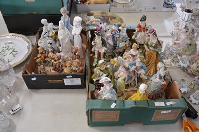 Lot 12 - Capodemonte, Spode, Hummell and other figures