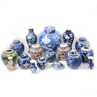 Lot 79 - Chinese ginger jars and vases.