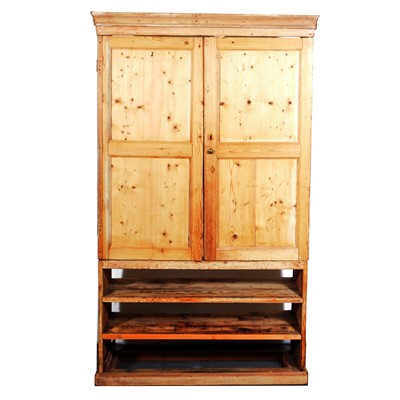 Lot 562 - Stripped pine pantry cupboard