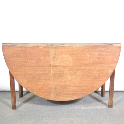 Lot 597 - Georgian oak dining table