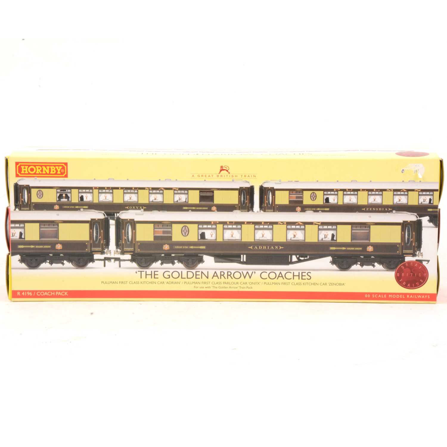 Lot 140 - Hornby OO gauge coach pack R4196 'The Golden Arrow'