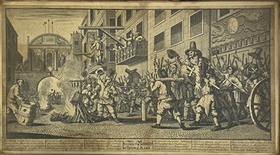 Lot 365 - After William Hogarth, eight monochrome prints