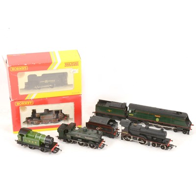 Lot 119 - Six Hornby and Tri-ang OO gauge model railway locomotives