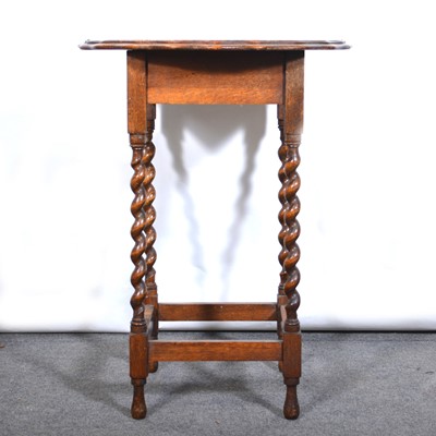 Lot 594 - 1940's oak occasional table