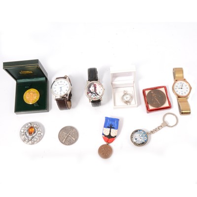 Lot 159 - Medals, badges, brooches, etc.
