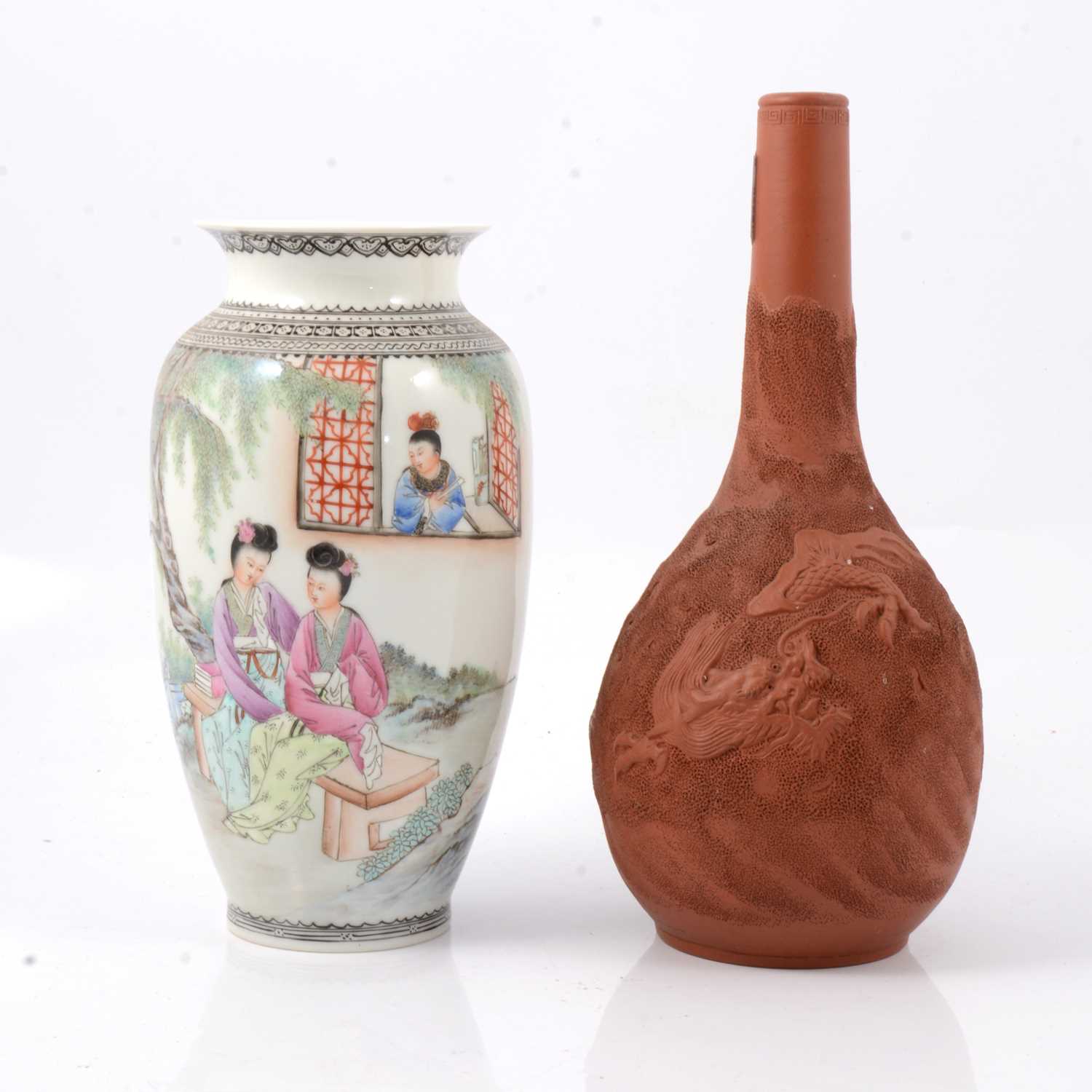 Lot 44 - Two Chinese vases