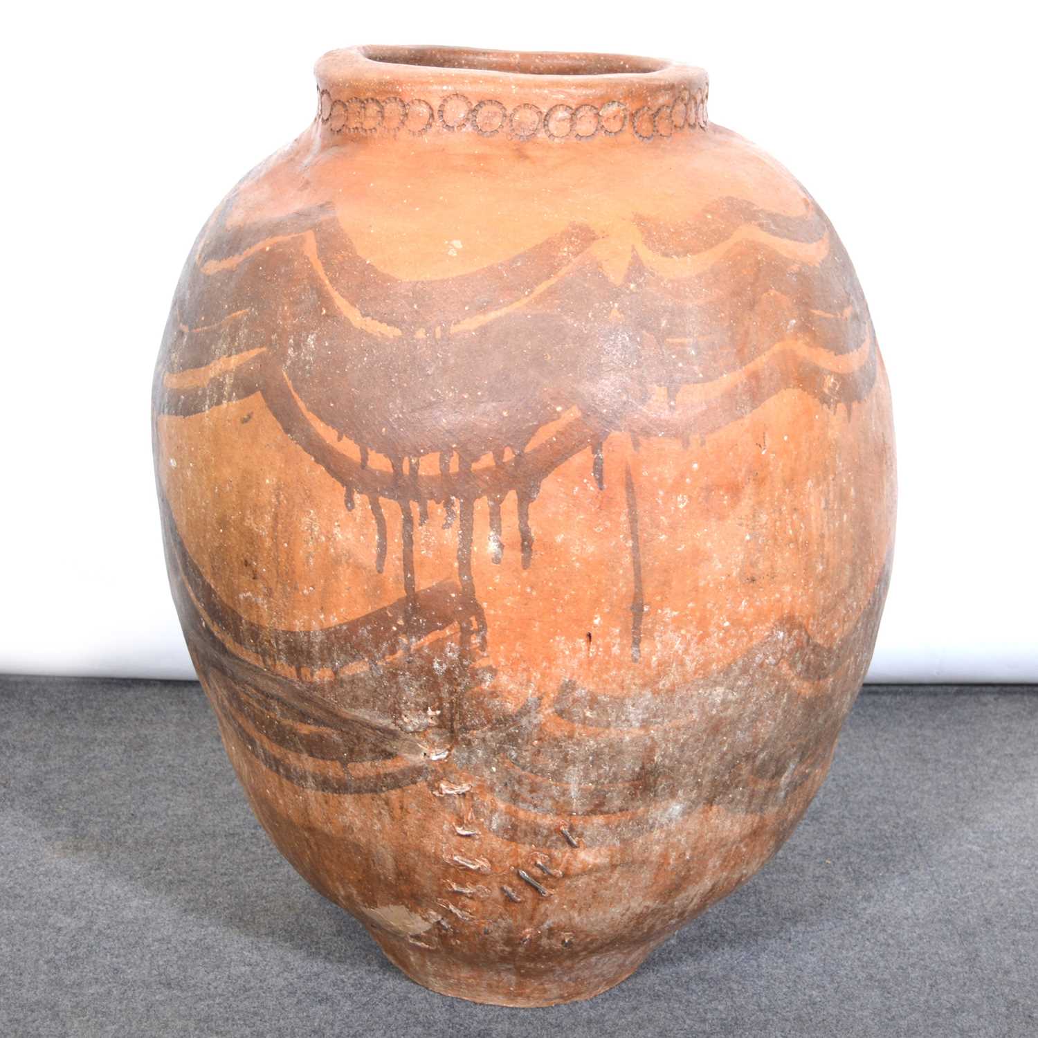 Lot 640 - Large Mediterranean terracotta urn