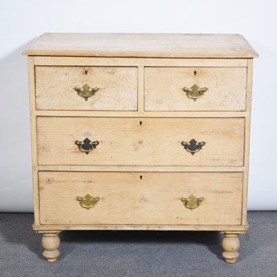Lot 502 - Stripped pine chest of drawers