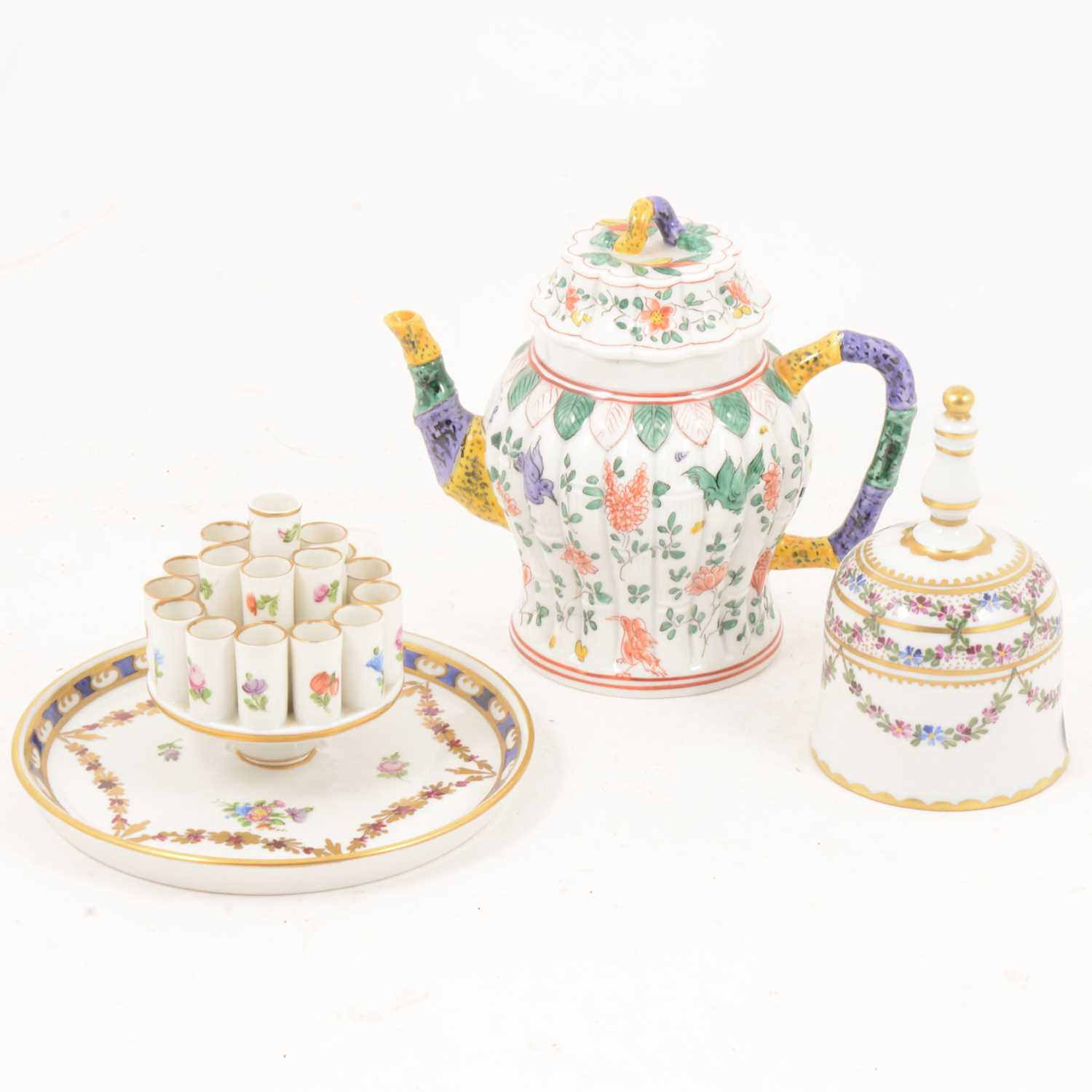 Lot 92 - Three items of Carl Thieme, Dresden, porcelain.
