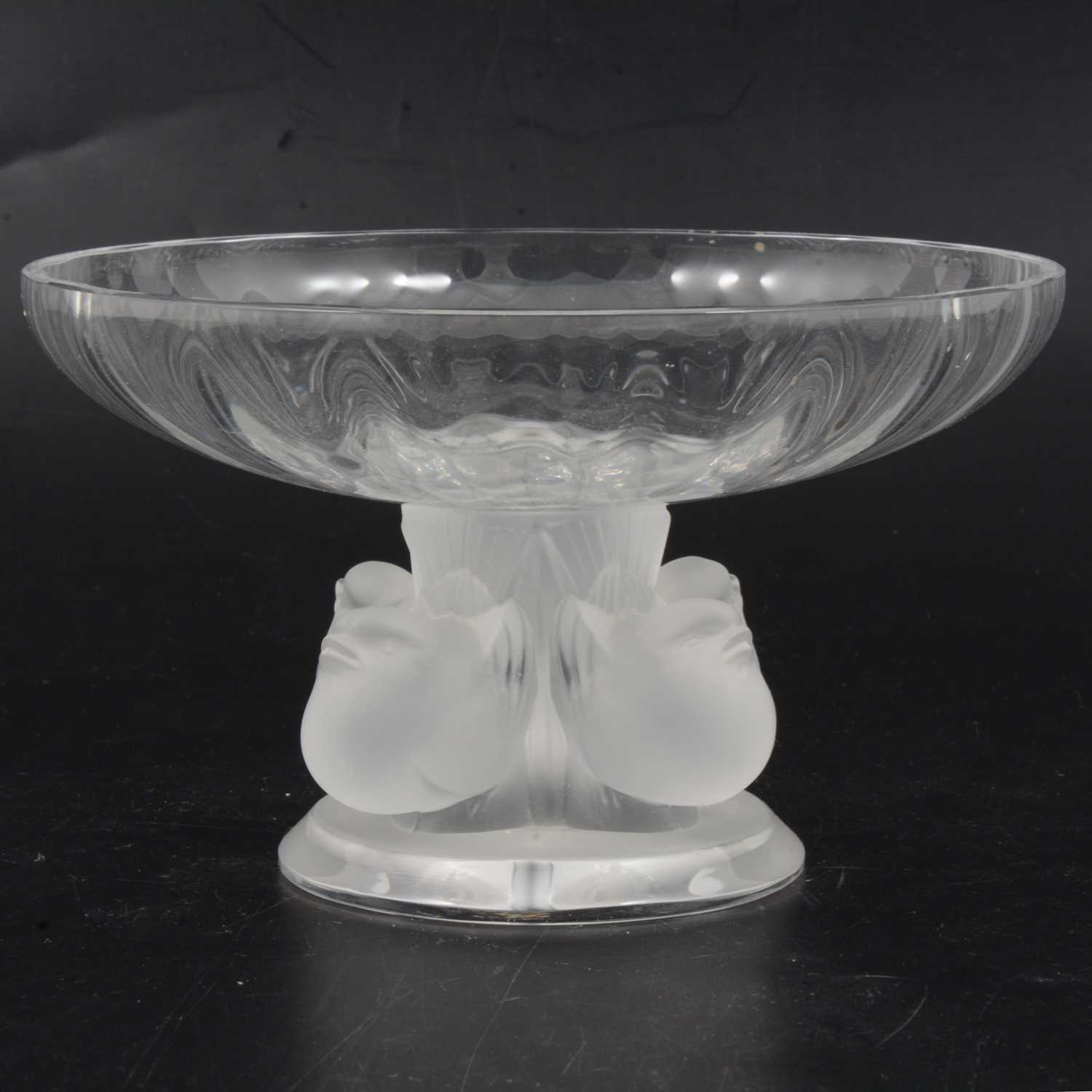 Lot 170 - Lalique Crystal, 'Nogent' design pedestal dish.