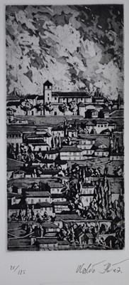 Lot 466 - Ubaldo Huez, print of The Alhambra, and others