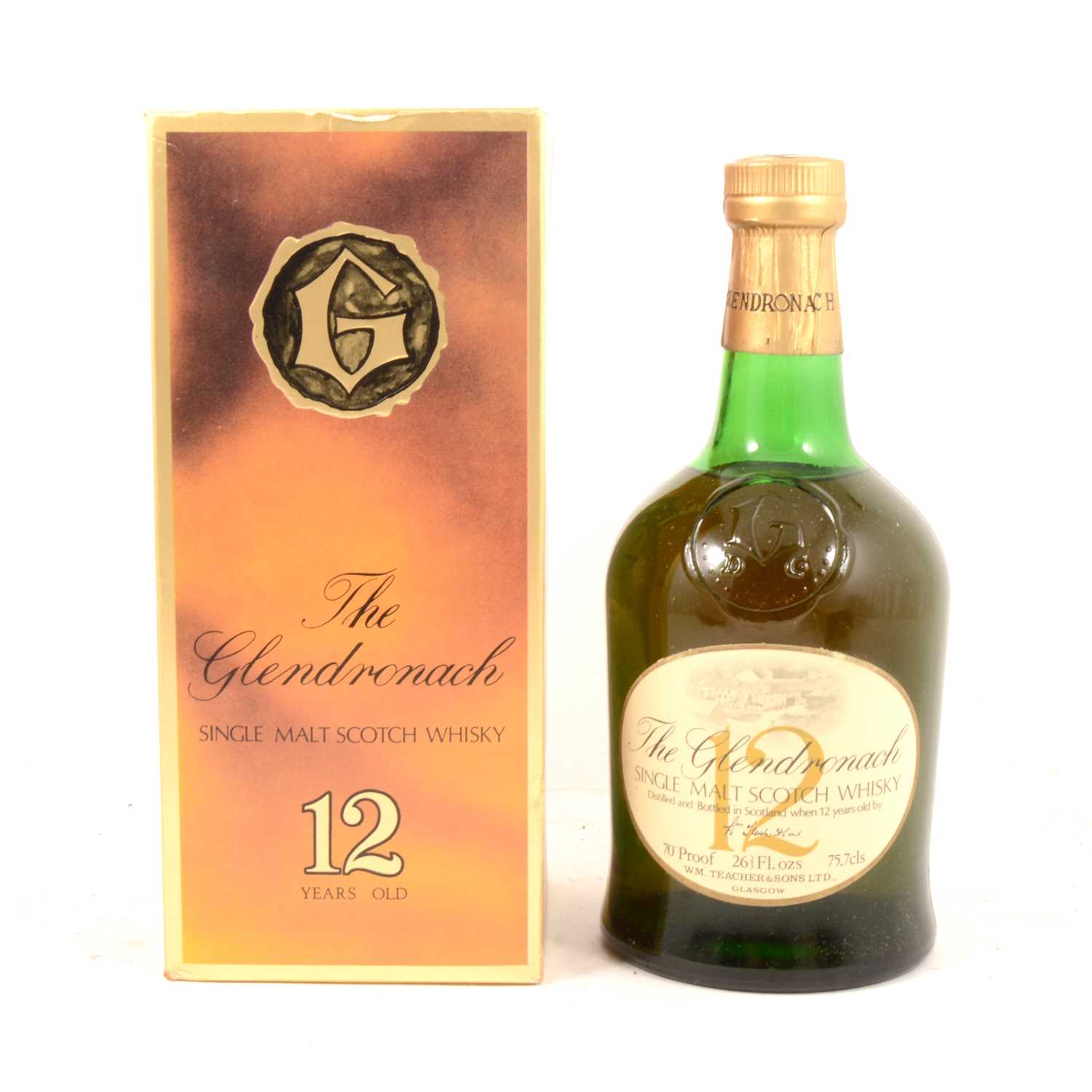Lot 171 - The Glendronach, 12 year old, single Highland malt scotch whisky.