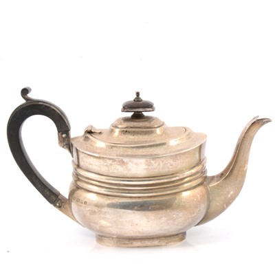 Lot 227 - Silver teapot