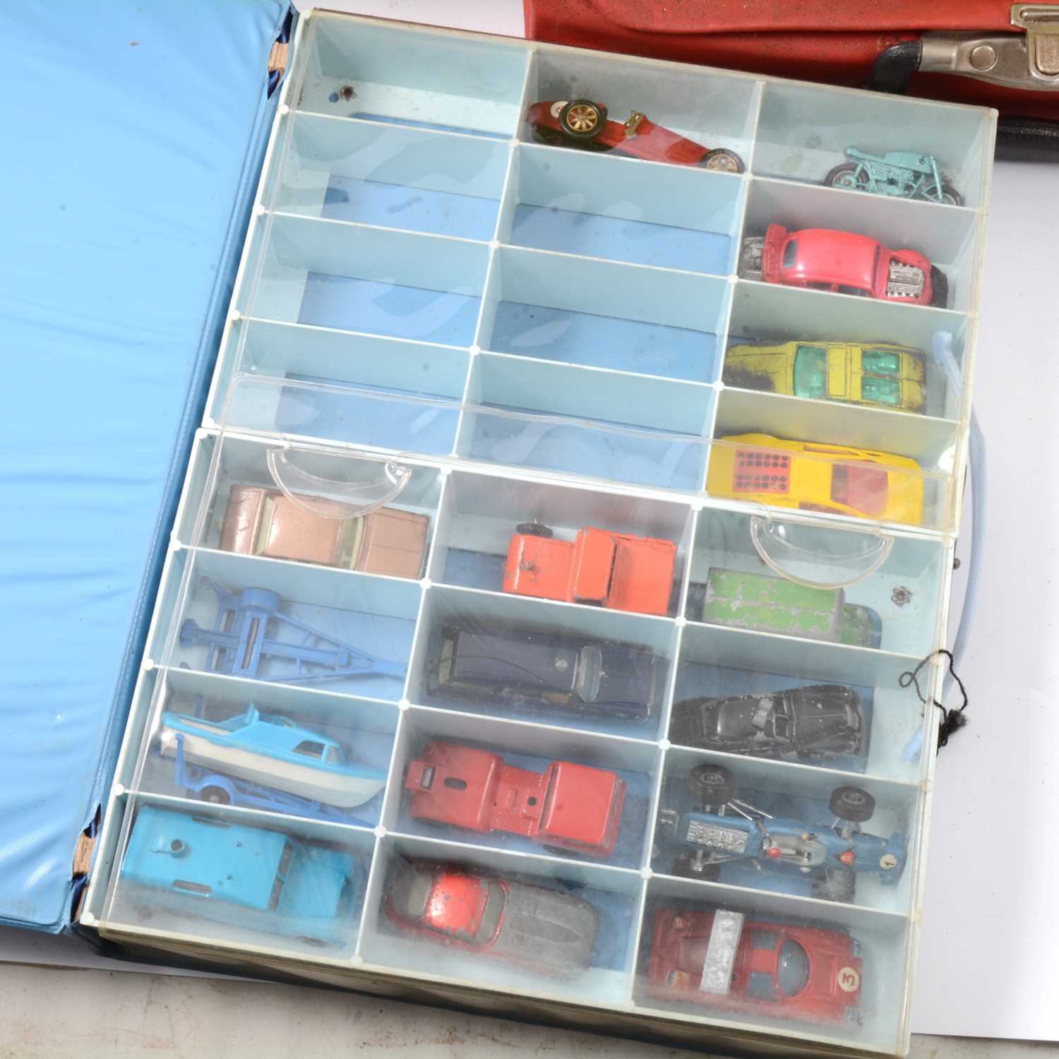 Lot 226 Five carry cases of diecast models