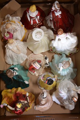 Lot 53 - Collection of twenty one Royal Doulton lady figures