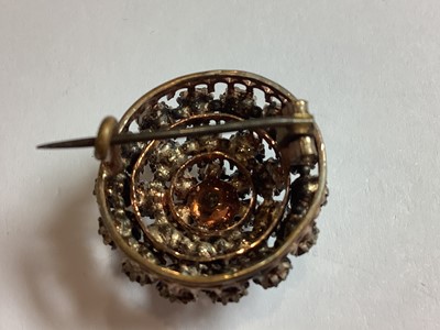 Lot 325 - Vintage paste set brooches, clips earrings, Pennino set.
