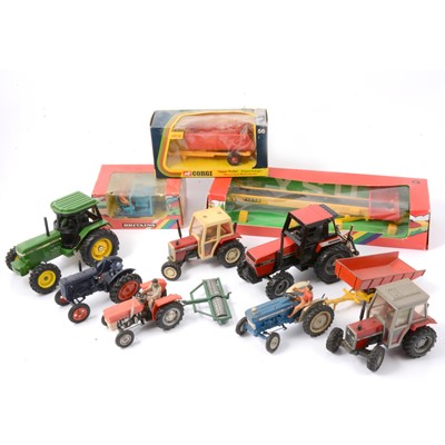 Lot 241 - Quantity of die-cast farm vehicles and tractors