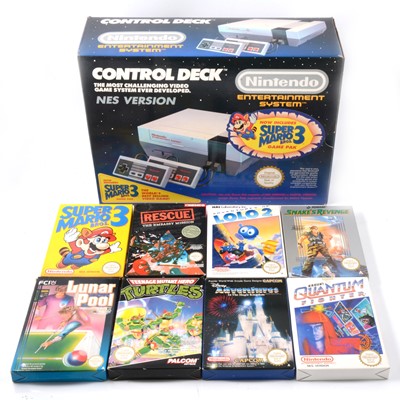 Lot 299 - Nintendo Entertainment System Nes gaming console and games.