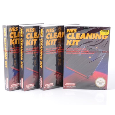 Lot 300 - Four Nintendo Nes Entertainment System cleaning kits