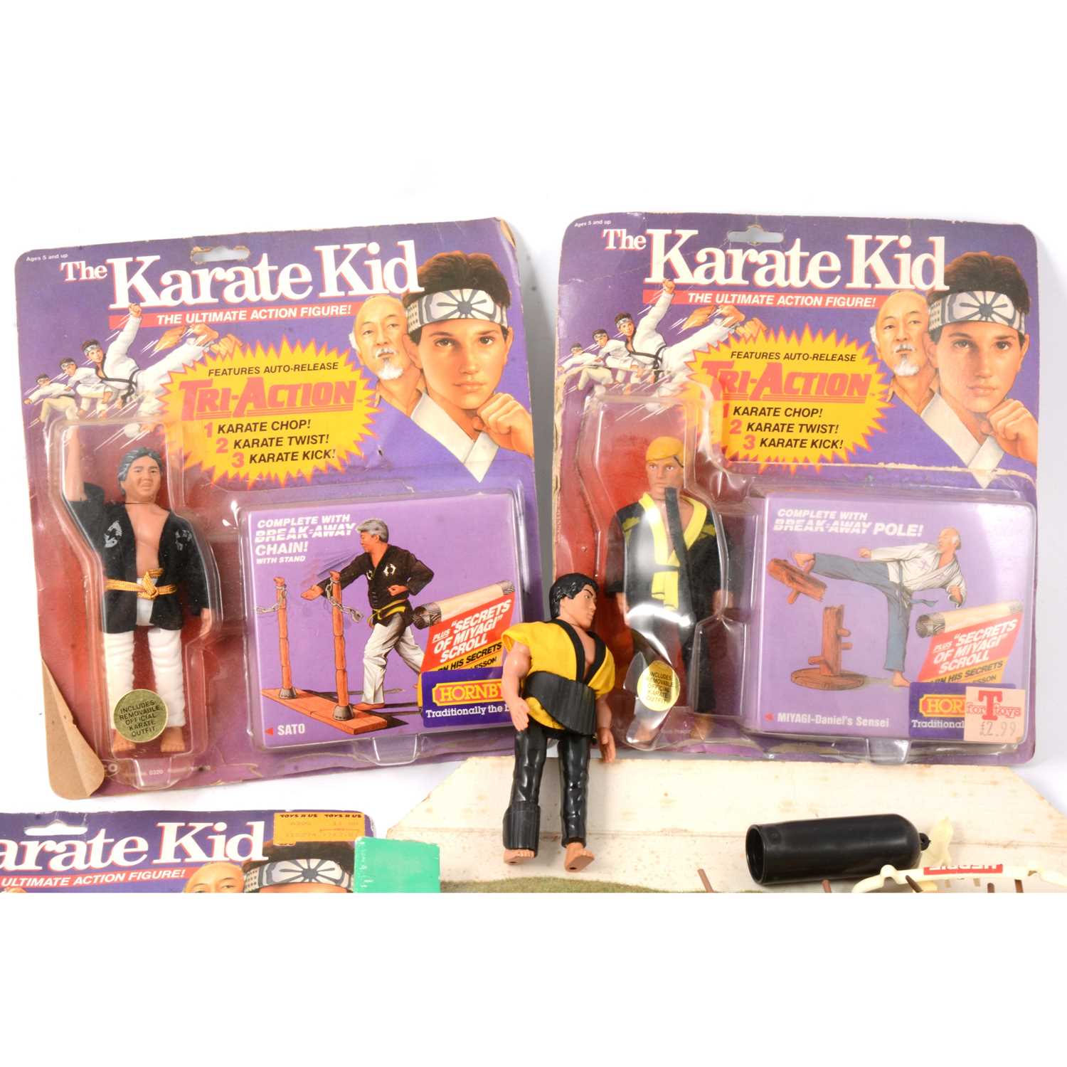Lot 279 Remco The Karate Kid figures