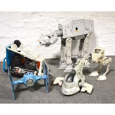 Lot 292 - Four original Star Wars vehicles and spacecraft toys