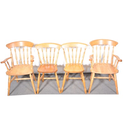 Lot 485 - Set of eight kitchen chairs