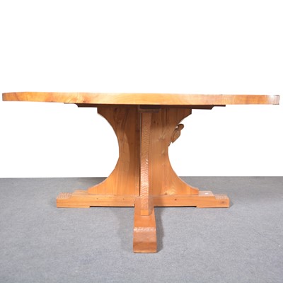 Lot 503 - A craftsman-made pine dining table.