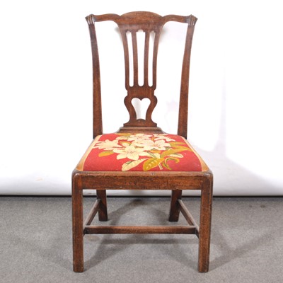 Lot 427 - George III mahogany dining chair