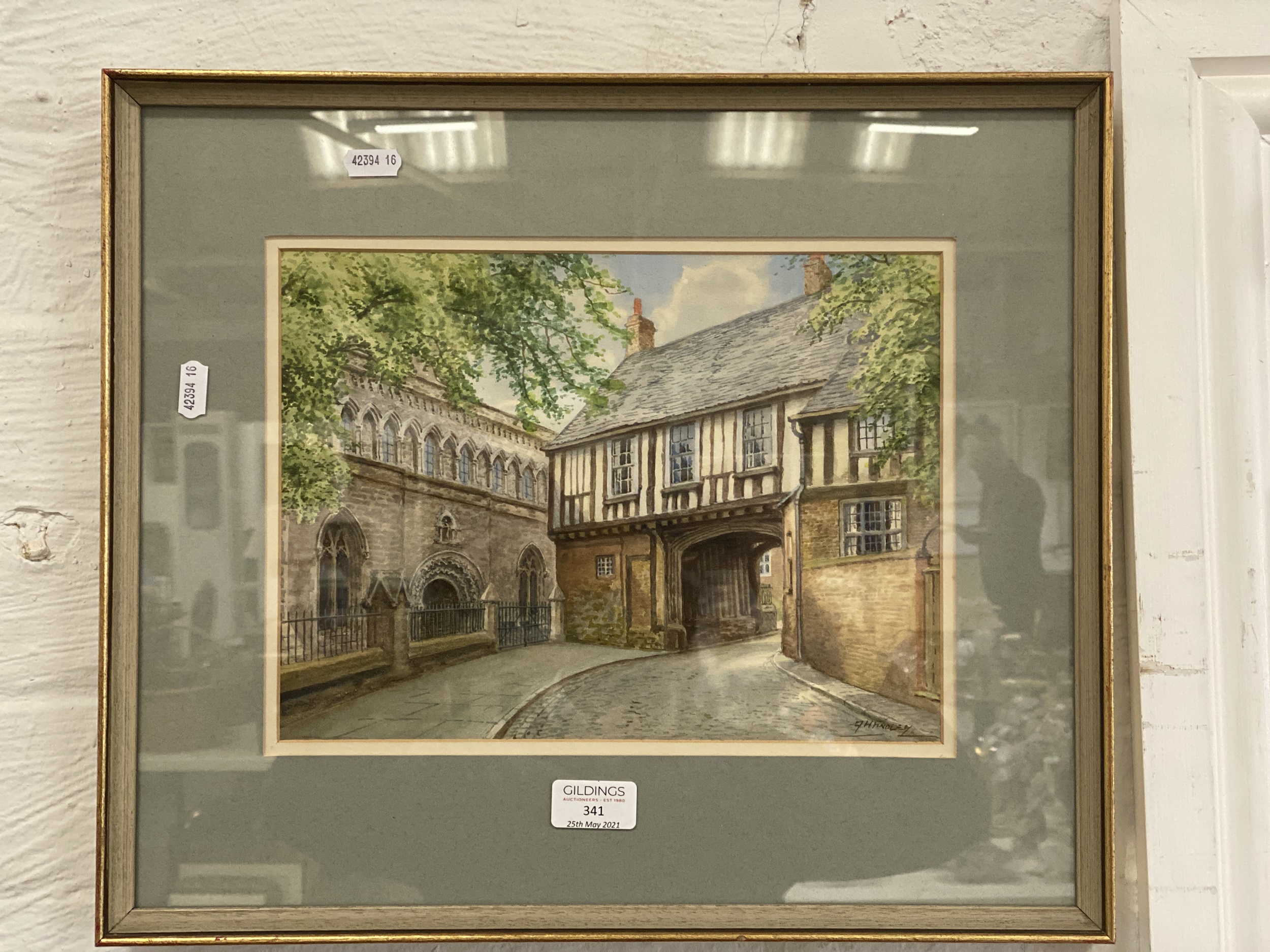 Lot 341 Albert H Findley, Tudor Gateway, Leicester.