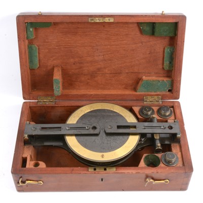 Lot 163 - Victorian miner's dial, by Troughton & Simms, London, in fitted case.
