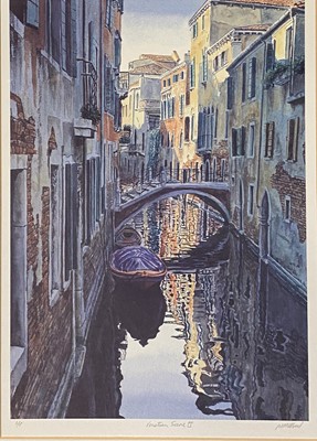 Lot 330 - After M M Wood, Venetian Scene II, colour print