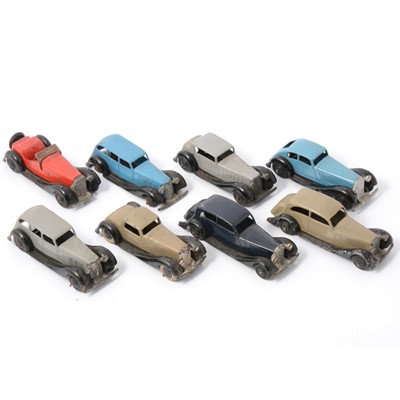 Lot 204 - Eight early Dinky Toy Cars