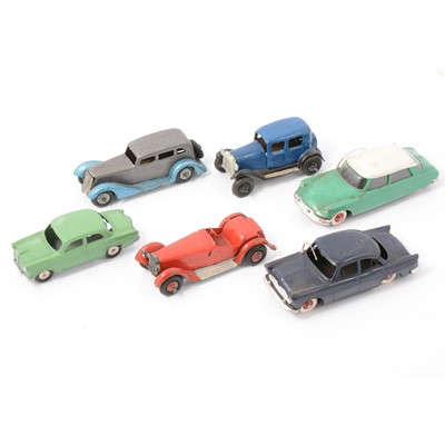 Lot 223 - Six die-cast and plastic model cars