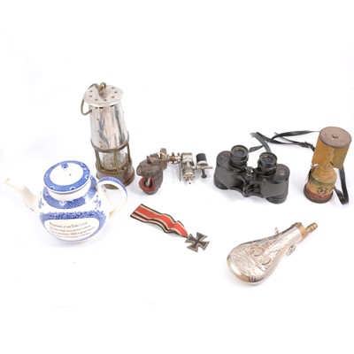 Lot 103C - Miner lamp, etc.