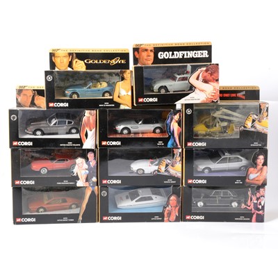 Lot 255 - Eleven Corgi James Bond 007 models