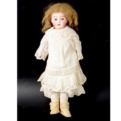 Lot 95 - Lanternier & Cie, Limoges, France 'Cherie' bisque head doll