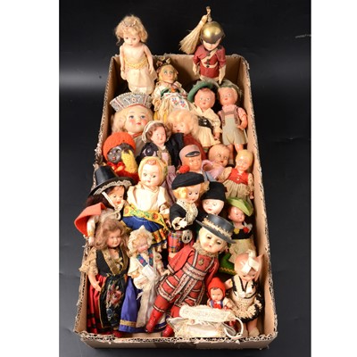 Lot 367 - Vintage Celluloid character types dolls