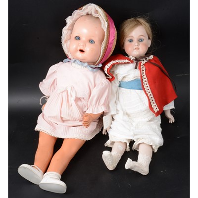 Lot 366 - Two dolls.