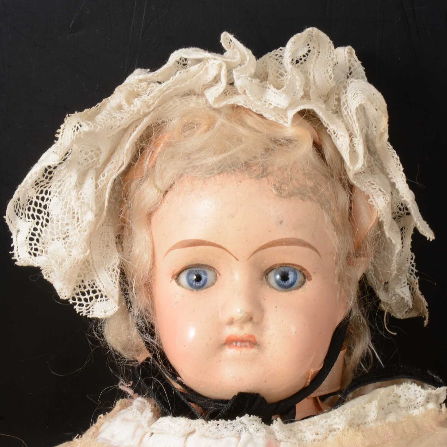 Lot 352 - A Victorian composition head doll