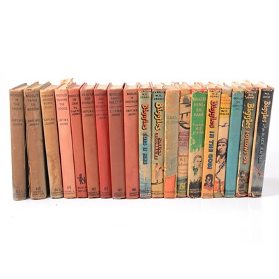 Lot 79 - W E Johns, nineteen first edition and early edition Biggles books