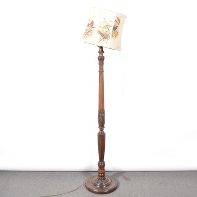 Lot 504 - Hepplewhite style mahogany standard lamp