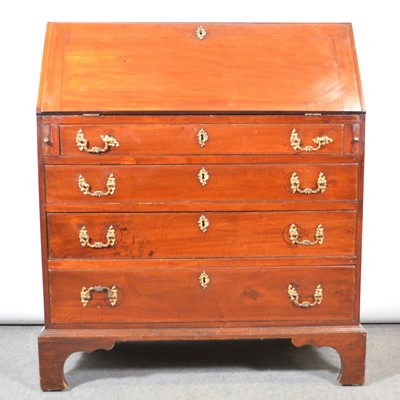 Lot 362 - Early Victorian mahogany bureau