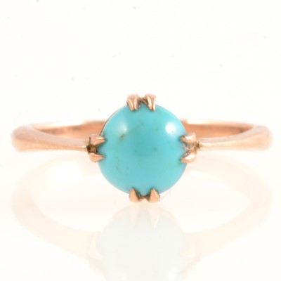 Lot 212 - Turquoise dress ring.