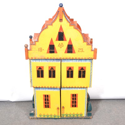 Lot 348 - Handmade painted dolls house